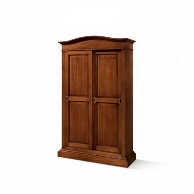Armadio classico in legno per la camera da letto, mobili in legno.