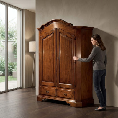Mobili armadio armadi sartoriale marrone legno.