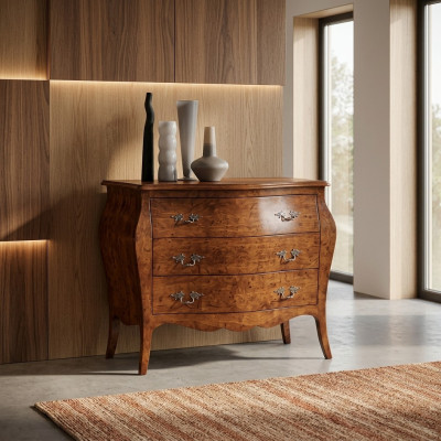 Mobili di design Comò Armadio Marrone Lusso Legno Mobili Italiani Nuovi
