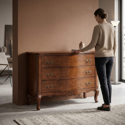 Comò di lusso in legno stile italiano - Mobili comò stile classico nuovo.