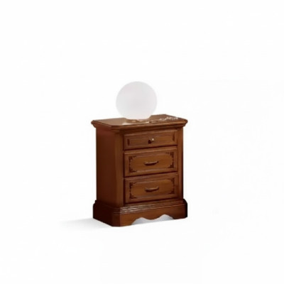 Tavolino da notte design in legno marrone per camera da letto, nuovo.