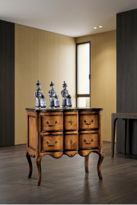 Comò con 2 cassetti credenza in legno armadio comodini marrone nuovo