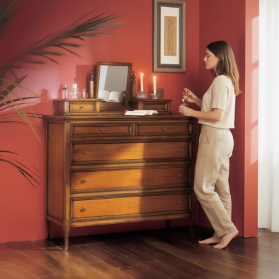 Lusso comò marrone armadio sala legno design mobili classici nuovi