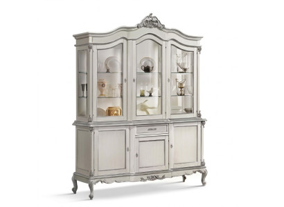 Vetrina in vetro Armadio in legno massello Vetrina Credenza Mobili per il soggiorno italiano Nuovi