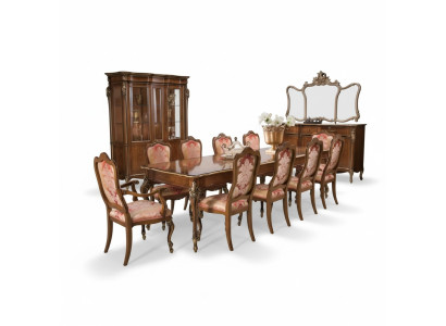 Tavolo da pranzo con 10 sedie, set da 11 pezzi per sala da pranzo e soggiorno.