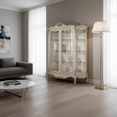 Vetrina in vetro mobile vetrina soggiorno in legno credenza mobili di lusso nuovi