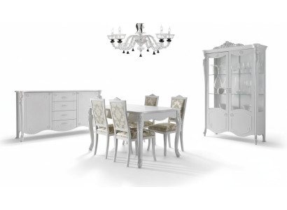 Tavolo da pranzo 4 sedie Sedia Sala da pranzo Gruppo di sedie Moderno Mobiletto da sala assortito