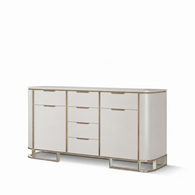 Sideboard Mobili in legno Italiani Design di lusso Bianco Comò Armadio Nuovo