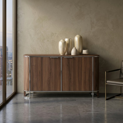 Sideboard Designer Armadio di lusso Comò marrone Design classico Nuovo