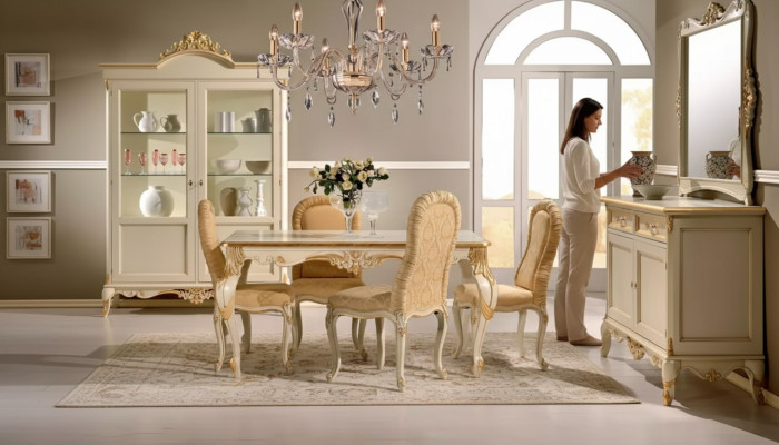 Tavolo da pranzo 4 x sedie da pranzo Set da sala da pranzo Gruppo di legno 8 pezzi. Set di arredi.
