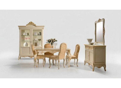 Tavolo da pranzo 4 x sedie da pranzo Set da sala da pranzo Gruppo di legno 8 pezzi. Set di arredi.