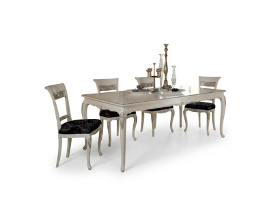 Set sala da pranzo Tavolo da pranzo 4 sedie Set tavolo Gruppo 5 pezzi Completo