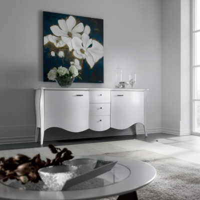 Mobiletto in legno, mobile per soggiorno, credenza, buffet, armadi in legno nuovi.
