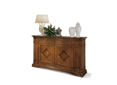 Mobili di lusso in legno italiano, cassettiera stile credenza marrone sideboard nuovo.