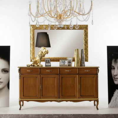 Mobili in stile italiano Sideboard Armadio Designer Marrone Comò Nuovo