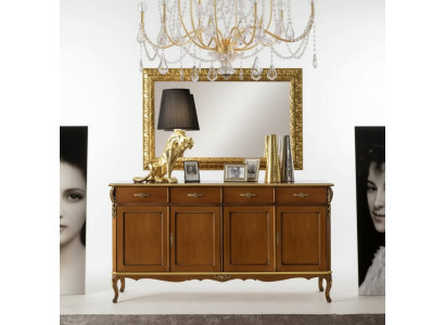 Mobili in stile italiano Sideboard Armadio Designer Marrone Comò Nuovo