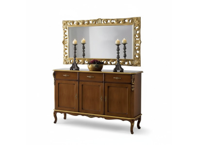 Mobiletto in legno stile italiano, mobili di lusso classici nuovi.