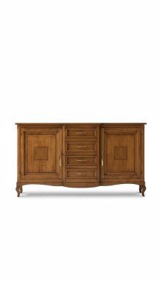 Mobiletto con cassetti in legno credenza mobile salotto armadio massiccio nuovo.