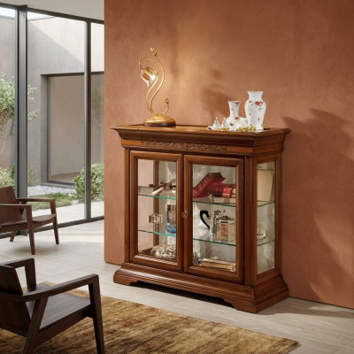 Vetrina mobili di lusso italiani Vetrine Armadio in vetro Design Armadi