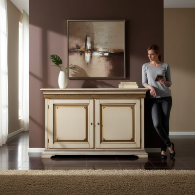 Sideboard Mobiletto Armadio Comò Design di lusso in legno Classico