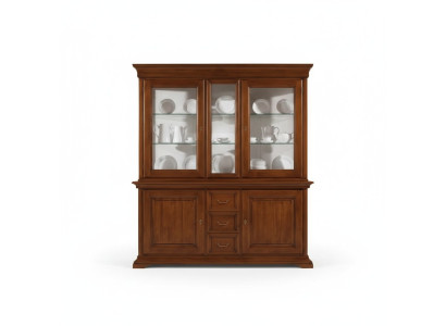 Vetrina classica mobili di lusso italiani Vetrine Armadio in legno Design Armadio
