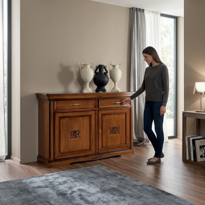 Lusso credenza in legno marrone per soggiorno mobili credenza nuovo