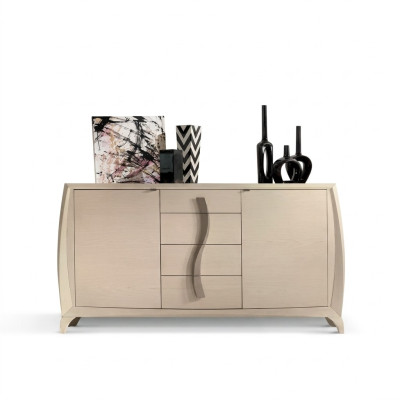 Mobile contenitore Soggiorno Comodini Armadietto classico Armadio in legno Beige Nuovo