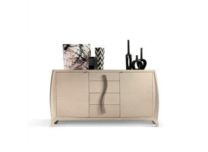 Mobile contenitore Soggiorno Comodini Armadietto classico Armadio in legno Beige Nuovo