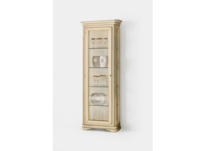 Vetrine Soggiorno Beige Armadietto Vetrina Mobile Classico