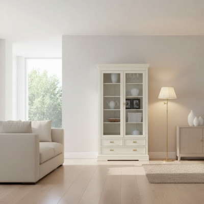 Soggiorno armadio in vetro vetrina credenza legno lusso armadi mobili.