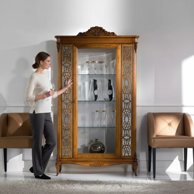 Vetrina Mobili di lusso italiani Vetrine Credenza Armadio in vetro Design
