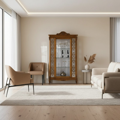 Vetrina Mobili di lusso italiani Vetrine Credenza Armadio in vetro Design