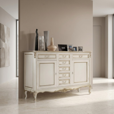 Mobile portaoggetti di lusso Sideboards armadio cassettiere bianco credenza nuovo