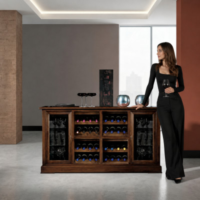 Hausbar Mobile bar Tavolo Scaffale Cantinetta Armadietto per vino Armadio per vini Vetrina di lusso
