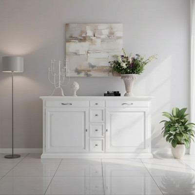 Mobile contenitore di lusso bianco in legno credenza armadietto mobile soggiorno mobili italiano