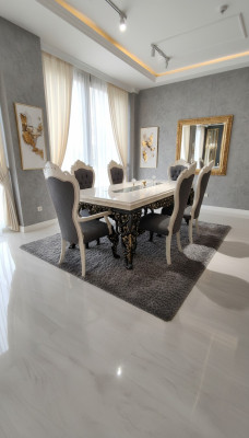 Moderna sedia da pranzo 6x 6x sedie di lusso set di sedie in legno delle stuer di design.