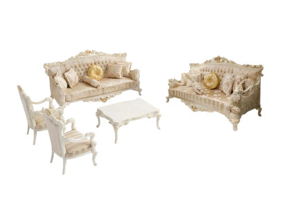 Set da soggiorno moderno due eleganti set divani 3 posti poltrone da designer.