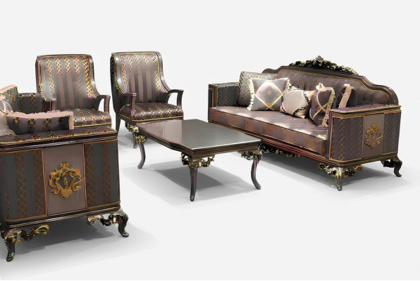 Set divano soggiorno di lusso 3 + 3 posti Moderno divano Elegante soggiorno Set lussuoso divano soggiorno 3 + 3 posti Divano moderno Soggiorno elegante