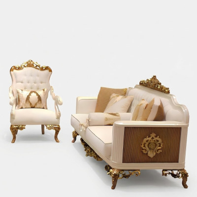 Lussuoso set da soggiorno Exquisiten 2 divani e poltrona mobili di design
