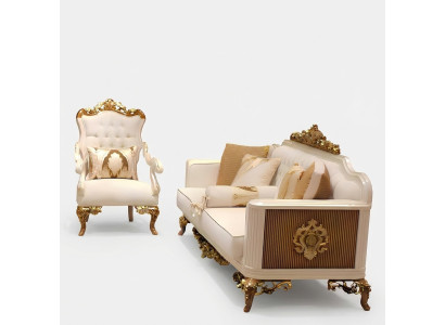 Lussuoso set da soggiorno Exquisiten 2 divani e poltrona mobili di design