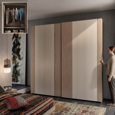 Camera da letto Armadio Armadio in legno Armadi di lusso Design italiano