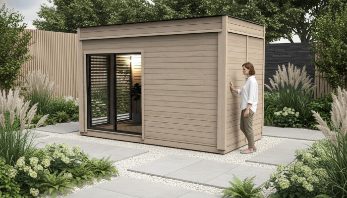 Sauna in legno Sauna tradizionale in legno Woodpro Sauna da giardino Sauna in legno all'aperto Cottage delle saune all'aperto