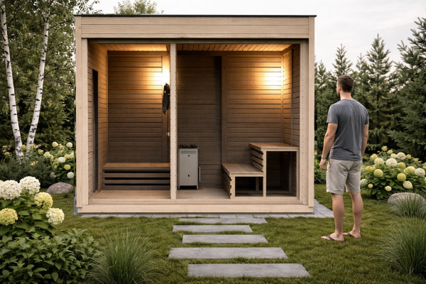 Sauna in legno Sauna a secco Sauna da giardino Sauna in legno Saune all'aperto Sauna da giardino