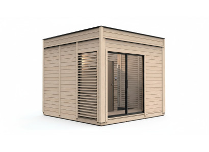 Sauna in legno Sauna esterna Legno Legno di pino Casa sauna Panorama Cottage Giardino