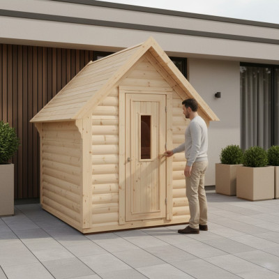 Sauna legno giardino Sauna in legno Saune all'aperto Sauna a secco 220x250x180