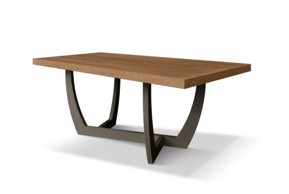 Tavolo da pranzo in legno da 180 cm, tavolo da cucina, nuovi tavoli da pranzo marroni, tavolo moderno.