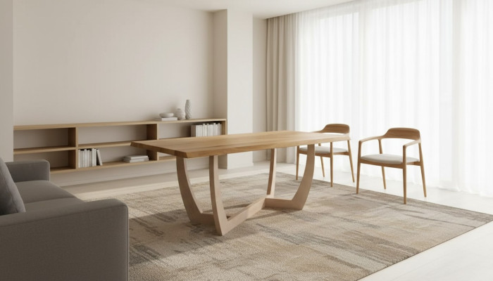 Sala da pranzo Tavolo da pranzo 180cm Legno Tavolo da cucina Tavolo 90x180 marrone moderno