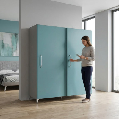 Armadio camera da letto Moderno Armadio Armadi Turchese Verde