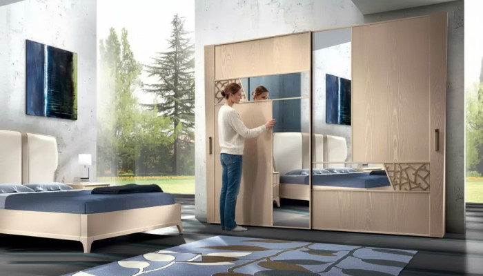 Camera da letto Armadio in legno Armadio in legno Mobili italiani Armadi