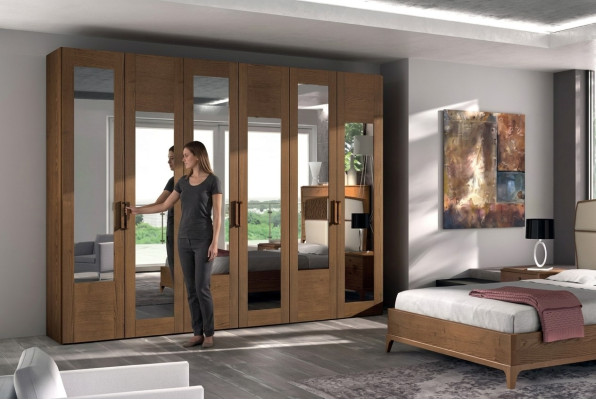 Camera da letto Armadio Materiale Legno Armadio Stile Moderno nuovo